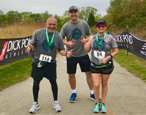 Mark with friends during the Run for Central America Race